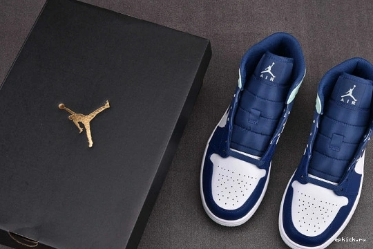 Rep EP 554725-413 554725-413 Mid Blue Jordan 1 Mint 0317